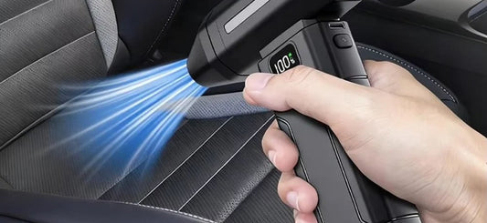 Ventilador Turbo Neybrox limpiando el interior del coche